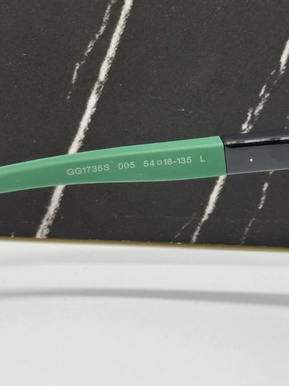 NEW GUCCI GG1735S 005 BLACK/GREEN UNISEX SUNGLASSES